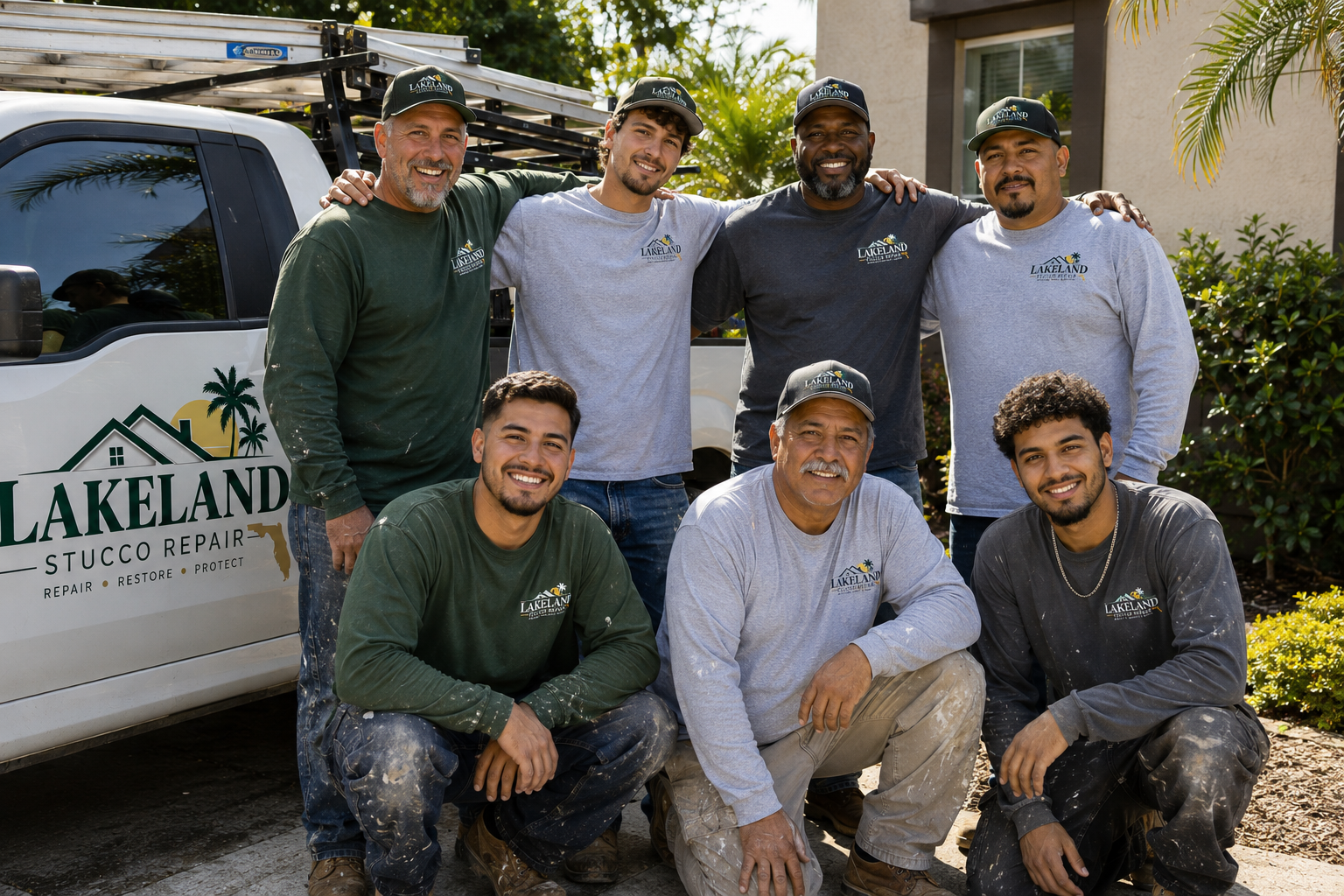 Lakeland Stucco Repair crew in Lakeland Florida
