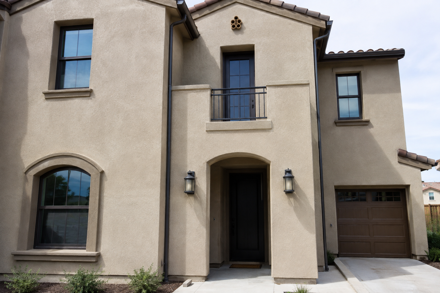 Exterior stucco finishing and texture coating for a Lakeland Florida property